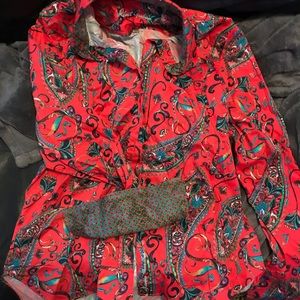 Robert Graham Women’s Large red button down
